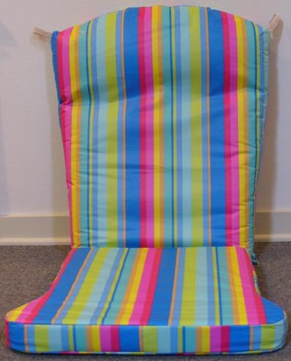 Rainbow-colored Glider Chair Pad Covers